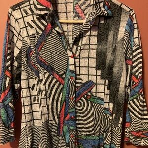 Fun button up Top Ligne top Large Evelyn & Arthur